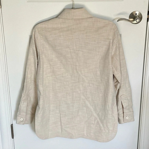 Banana Republic Canvas Shirt Jacket shacket cream 29819 - Picture 9 of 16